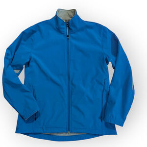 Holloway Soft Shell Jacket Blue Full Zip Athletic Large